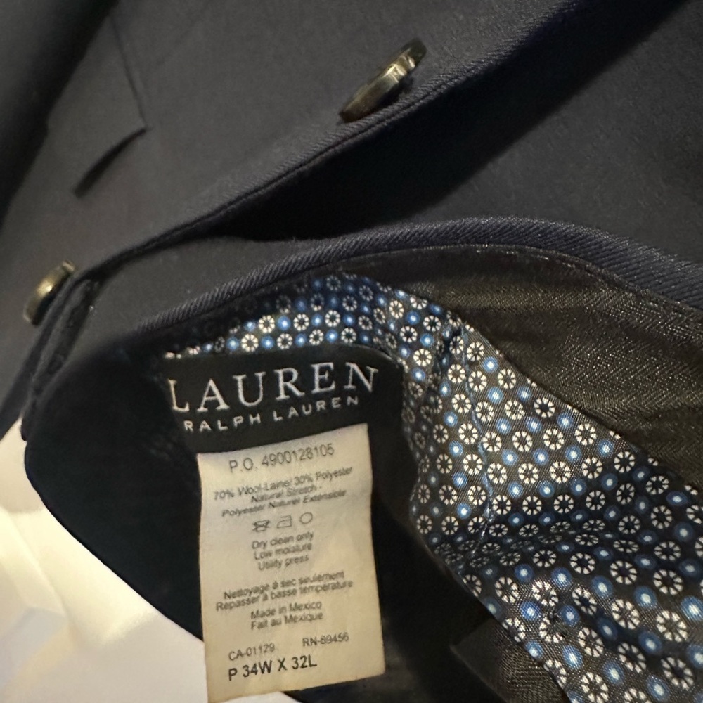Lauren Men’s Navy suit